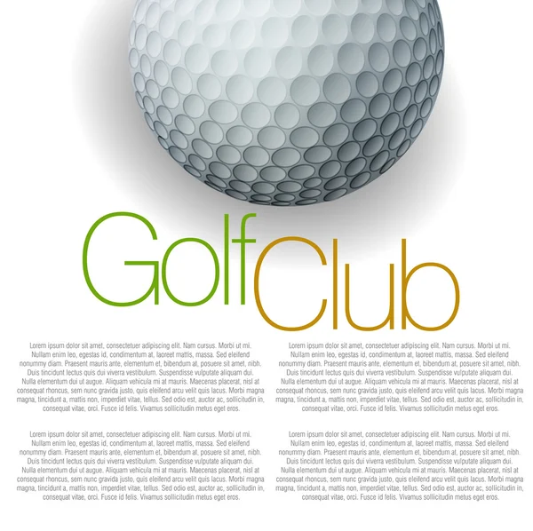 Golf achtergrond — Stockvector