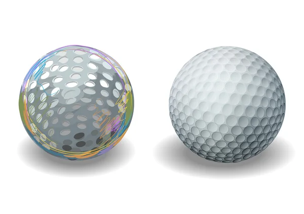 Pelotas de golf — Archivo Imágenes Vectoriales