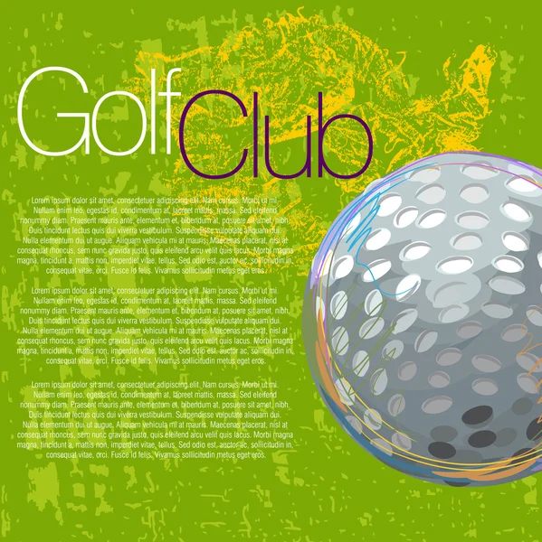 Golf achtergrond — Stockvector