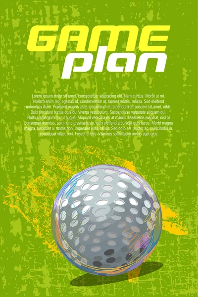 Golf pozadí — Stockový vektor