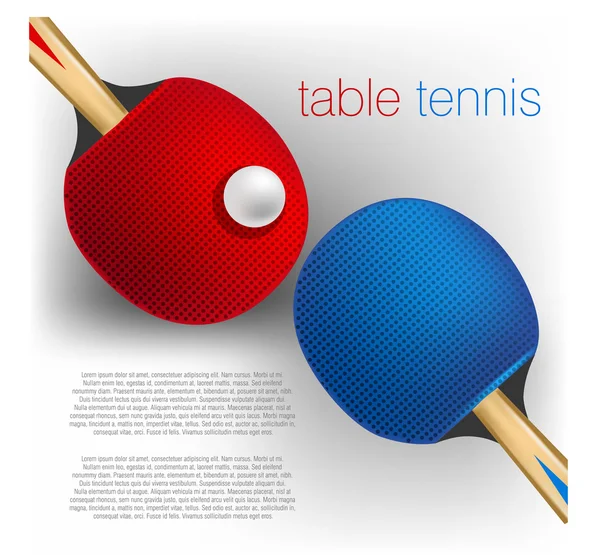 Table tennis background — Stock Vector