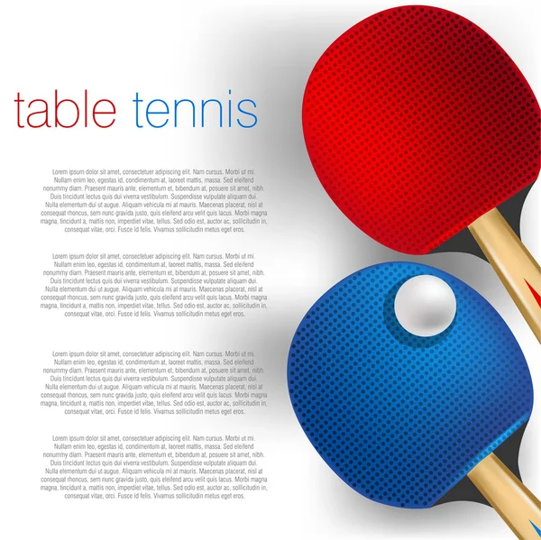 Fond tennis de table — Image vectorielle