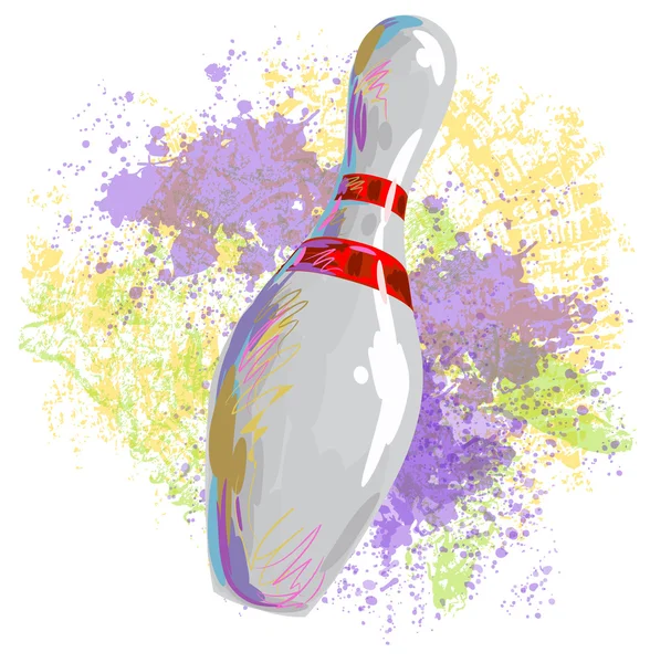 Bowling pins — Stock Vector