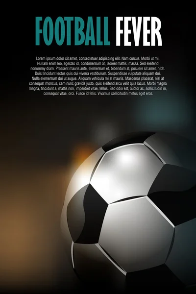 Fondo de fútbol — Vector de stock