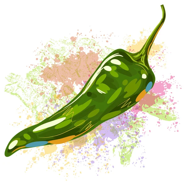 Green Chilli — Stock Vector