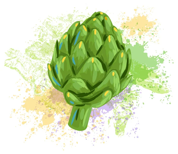 Sketchy Artichoke — Stock Vector