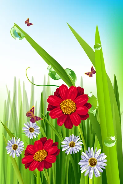 Beautiful Spring Background — Stock Vector