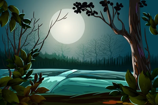 Spooky Halloween Background — Stock Vector