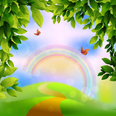 Beautiful Spring Background clipart
