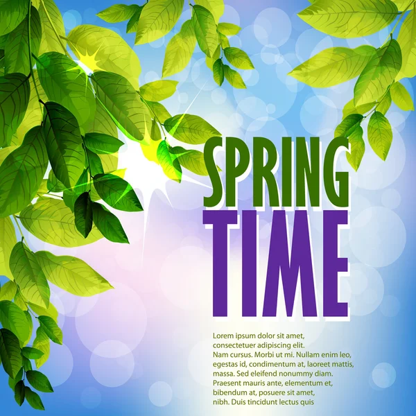 Beautiful spring Background — Stock Vector