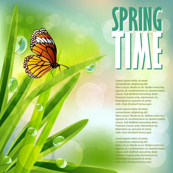 Beautiful Spring Background — Stock Vector