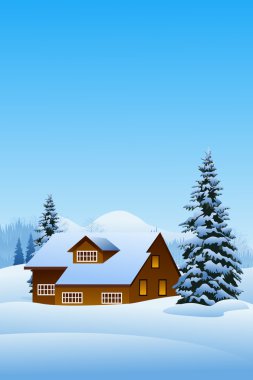 Güzel kış manzarası