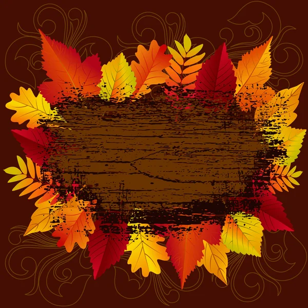 Beautiful Autumn Background — Stock Vector