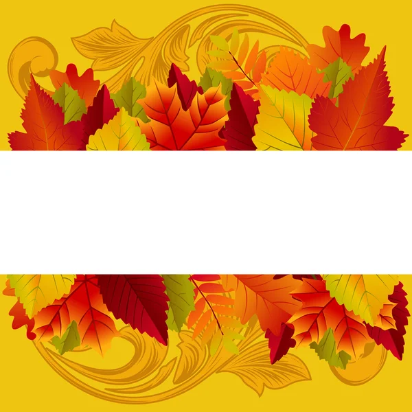 Mooie herfst achtergrond — Stockvector