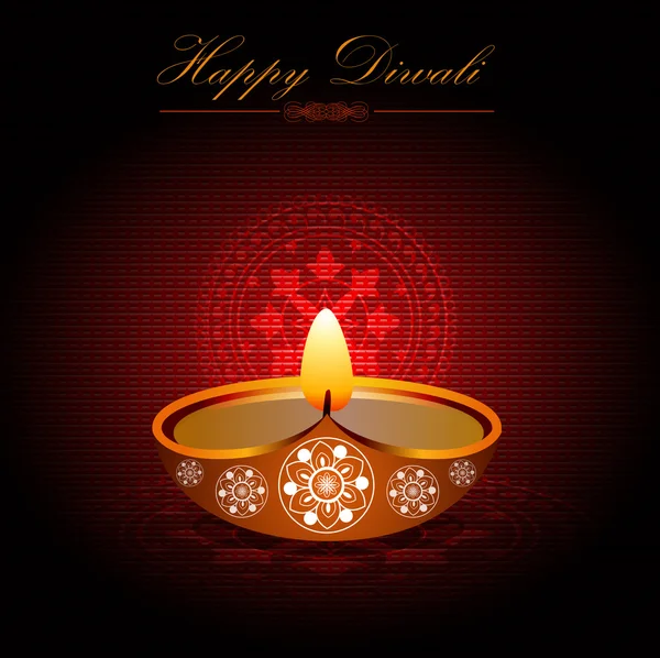 Tarjeta de Celebración Diwali — Vector de stock