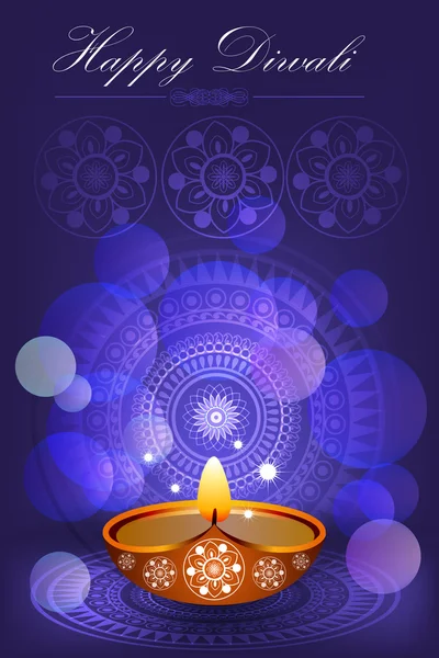 Diwali Celebration card — Stock Vector