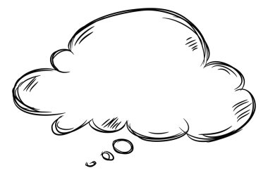 el çekilmiş konuşma balonu