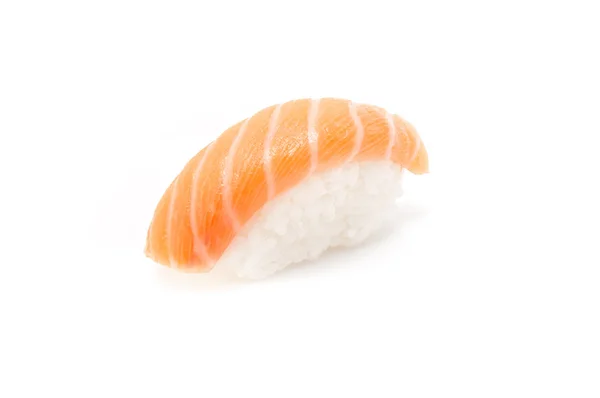 Sushi con salmone (isolato in bianco ) — Foto Stock