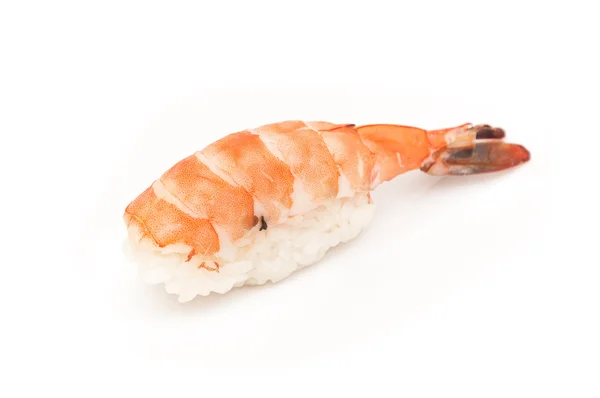Sushi z krewetek (na białym tle w kolorze białym) — Zdjęcie stockowe