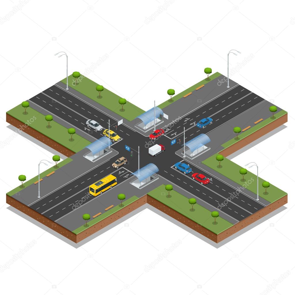 3D Isometric Flat Vector Conceptual Illustration Of Pedestrian