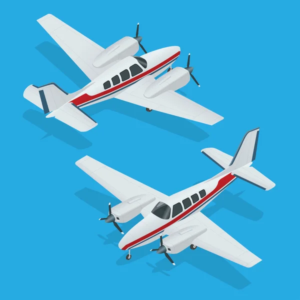 Vector illustratie van een vliegtuig. Vliegtuig vlucht. Vlak pictogram. Vliegtuig vector. Vlak schrijven. Vlak EPS. Vliegtuig 3D platte vector illustratie. Vlak isometrisch. — Stockvector