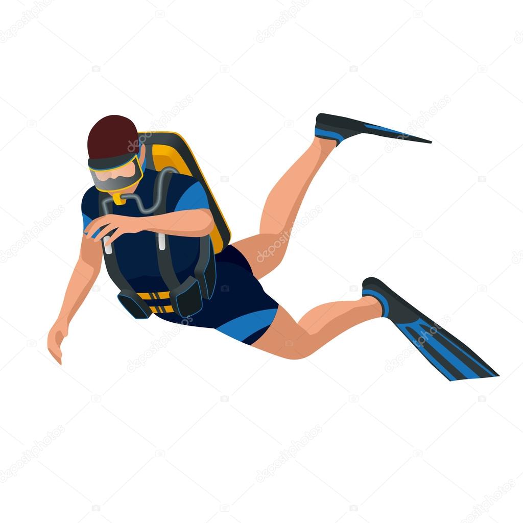 Sketchup Scuba Diver Clipart