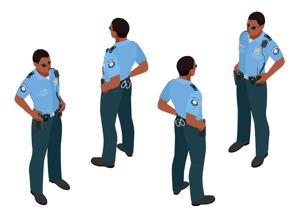 Policeman in uniform. Policeman icon. Policeman vector. — Stock Vector