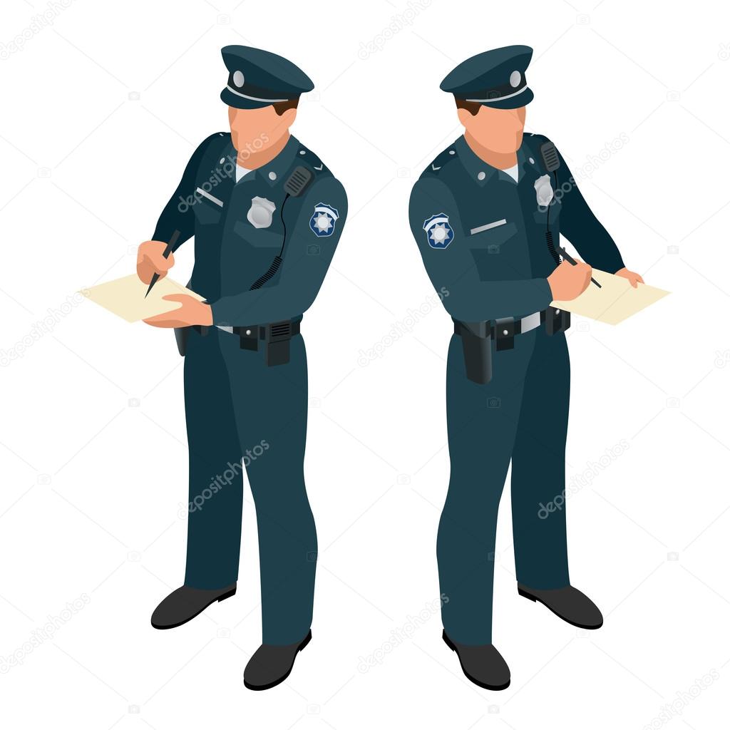 Policeman in uniform. Policeman icon. Policeman vector. Stock Vector by  ©Golden Sikorka 109492128