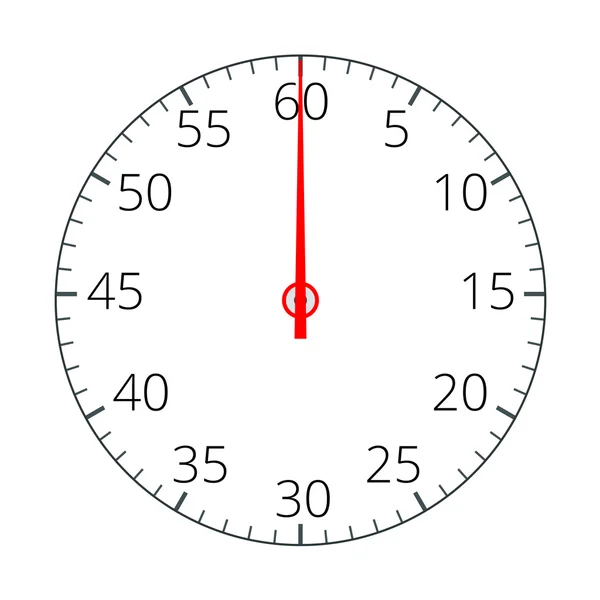 秒表。秒表图标。秒表图标平。平面 3d 矢量插图. — 图库矢量图片