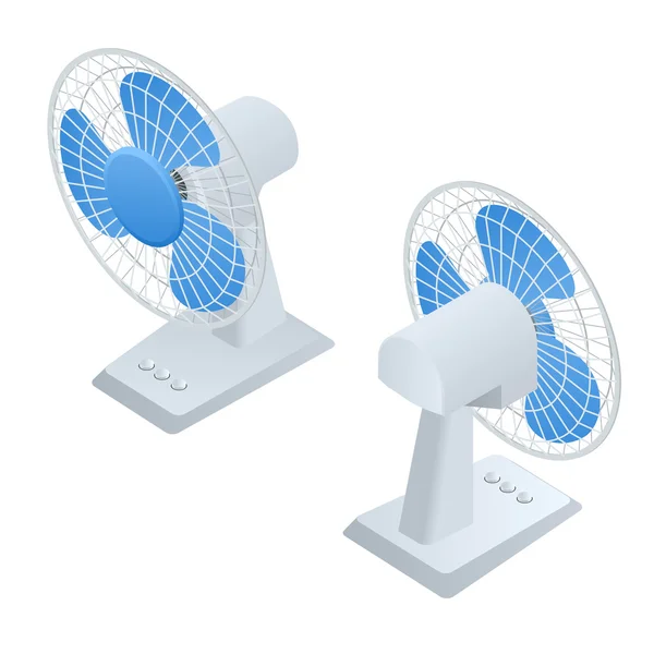 Ventilatore isometrico. Home Clima attrezzature icona isometrica. Raffreddamento ad aria . — Vettoriale Stock