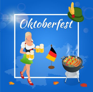 Oktoberfest kutlamaları tasarım