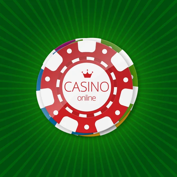 Online Casino Banner. Online Casino Glücksspiel Konzept. — Stockvektor