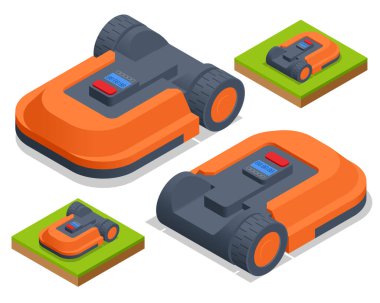 Isometric Robotik çim biçme makinesi, budama robotu