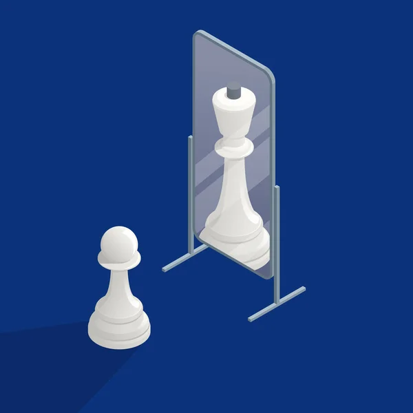 vetor isométrico do ícone do tabuleiro de xadrez online. jogo da