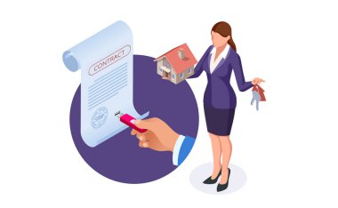 Isome 'ın imzaladığı gayrimenkul alım ya da kira sözleşmesi. Alıcı. İnternetten ipotek, yeni ev alımları. Emlak almak, satmak veya kiralamak