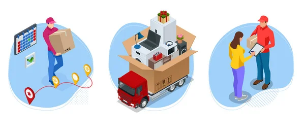 Globalt logistiknätverk. Flygfrakt, järnvägstransport, sjöfart, lager, containerfartyg, City skyline på världskartan. — Stock vektor