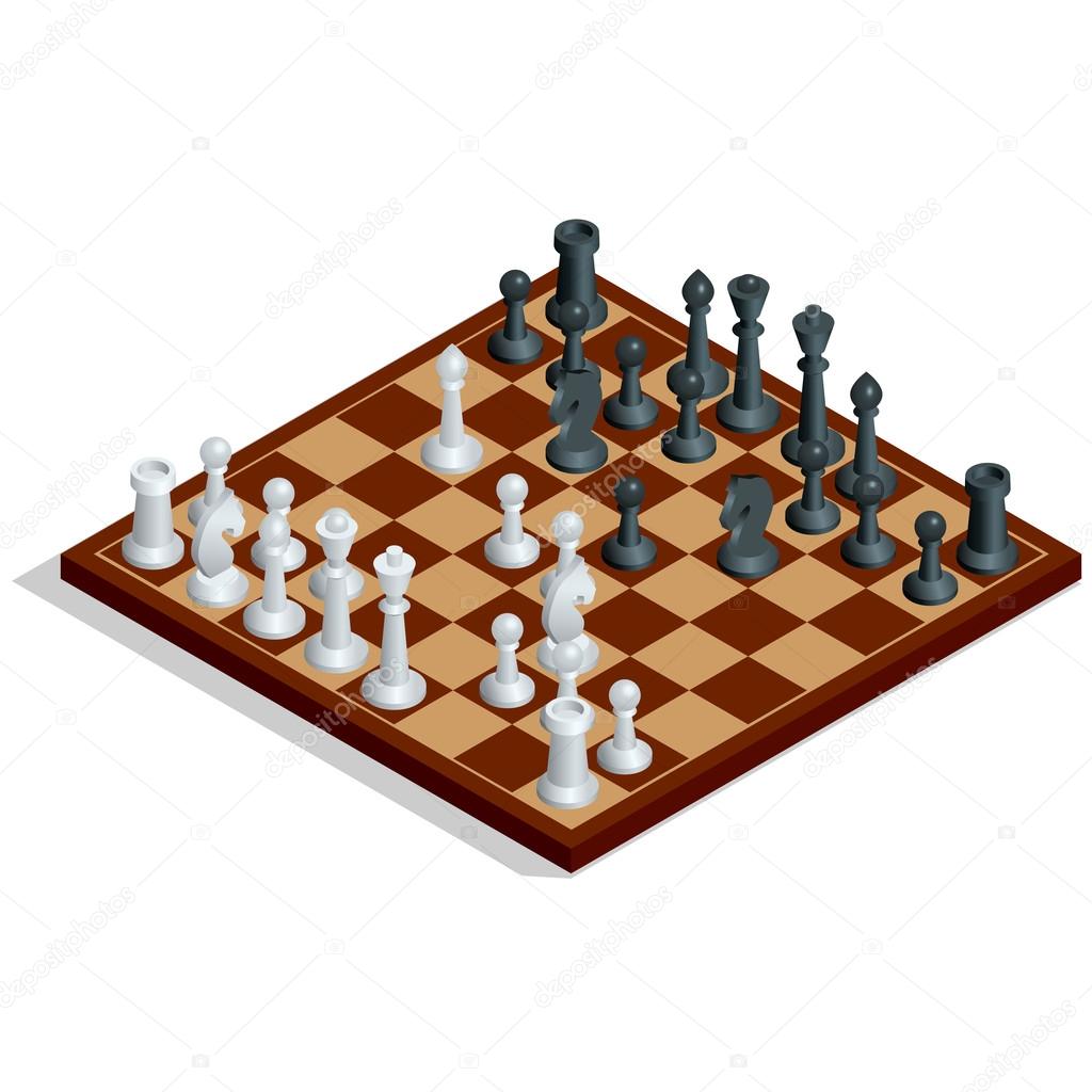 Jogo de estratégia de xadrez figuras de jogo branco e preto ganhar e  análise de negócios pensando conceito de tabuleiro de xadrez vetorial de  ilustração de jogo de xadrez