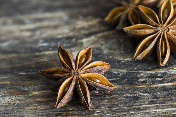 Крупный план звездного аниса