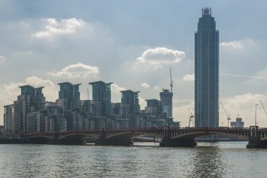 St George Wharf in Vauxhall, Londra, İngiltere