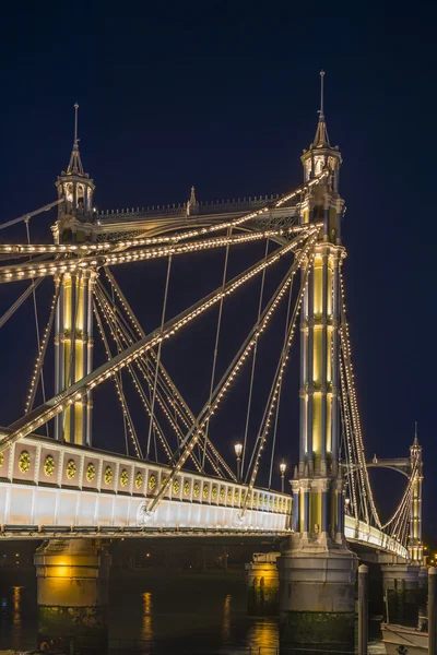 Albert bridge på natten — Stockfoto