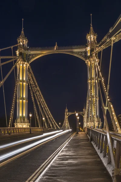 Альберт мост ночью — стоковое фото