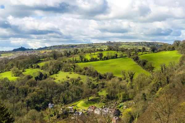 Engelska landsbygden, Derbyshire, Storbritannien — Stockfoto