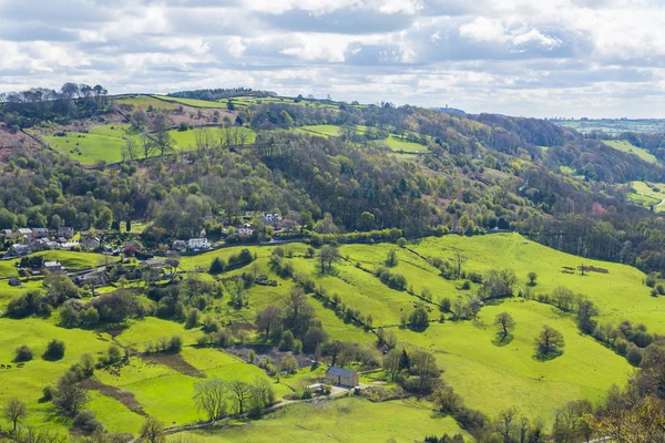 İngilizce kırsal, Derbyshire, İngiltere — Stok fotoğraf