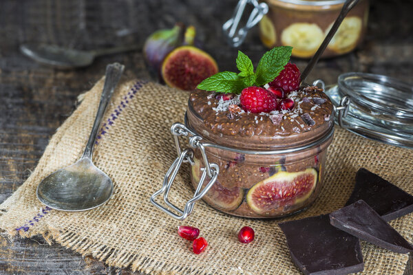 Chocolate Chia seed pudding