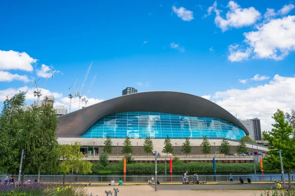 Aquatics Centre w Londynie w Queen Elizabeth Park Olimpijski — Zdjęcie stockowe