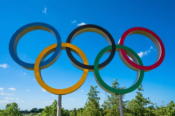 Yeni Kraliçe Elizabeth Olimpiyat Parkı Olimpiyat Oyunları sembolünde