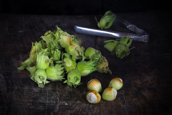 Hromada čerstvých cobnuts — Stock fotografie