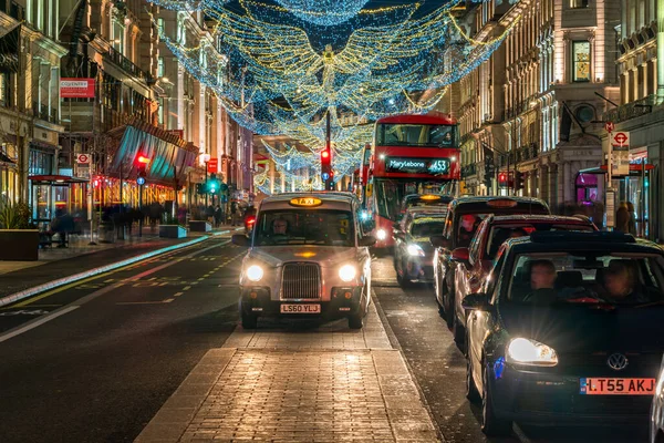 London Storbritannien December 2020 Regent Streets Julbelysning Display Känd Som — Stockfoto