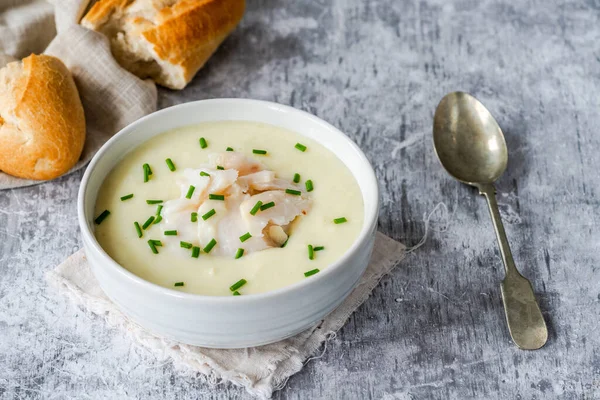 Skink Cullen Sopa Escocesa Tradicional Feita Arinca Defumada Batatas Cebolas — Fotografia de Stock