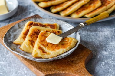 Traditional Scottish tattie scones